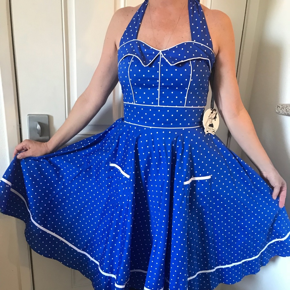 Hell Bunny vintage polka dot dress